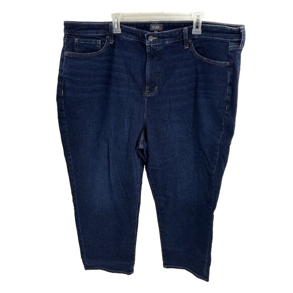 NYDJ Womens Jeans 22W Boyfriend Stretch Denim Plus Size Lift Tuck - Picture 1 of 8